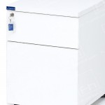 White Mobile Pedestal