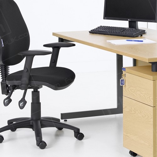 Folding Leg Desk and Pedestal