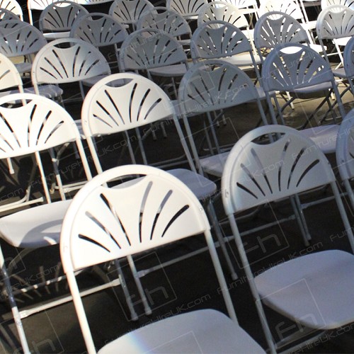 White Folding Chairs for Hire